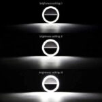 Pack Of 2 Mini Portable USB Rechargeable Selfie Ring Light With 3 Brightness Levels - Image 10