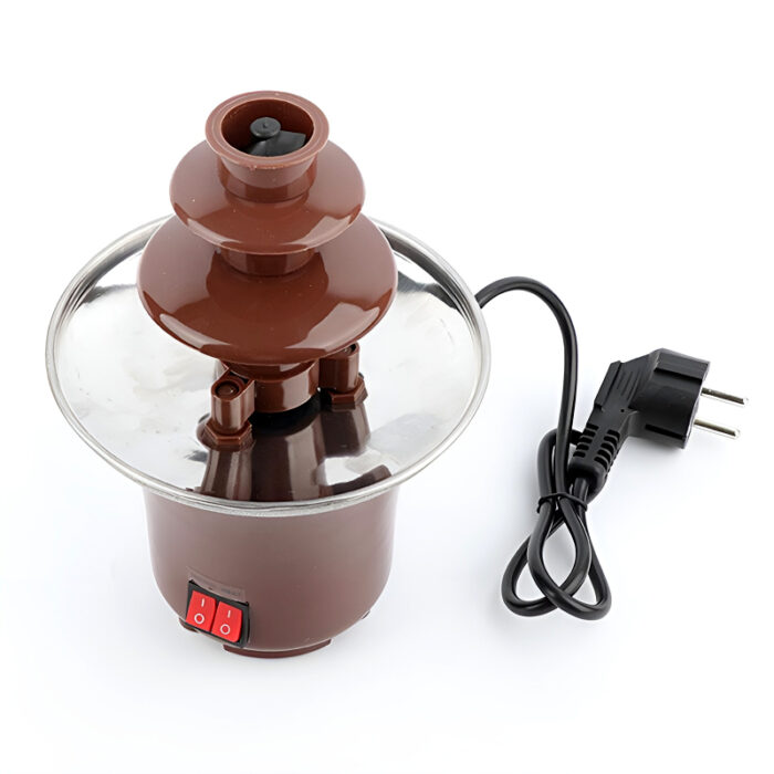 BD-017 Electric 3-Tier Mini Chocolate Fondue Fountain —An Elegant Addition to Your Dessert Table - Image 16