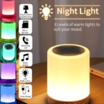 TOUCH LAMP PORTABLE SPEAKER Bluetooth Speaker | Smart Touch Night Light Desk Lamp Color Changing - Image 2