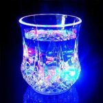Single pcs - Lighting glass Led Flashing Water Inductive Rainbow Color Cup LED Glowing Water Mug Colorful Glowing Cup Pour Water And It Lights Up Inductive Pineapple Cup KTV Bar Color Changing Beer Cup 200ml - Image 5