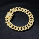 Sophisticated Men’s Luxury Highly Polished Silver-Plated Bold Cuban Link Chain Bracelet - Image 3