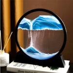 Dynamic 3D Sandscape Glass Art Fascinating Flowing Sand Frame for Elegant Home Decor - Image 7