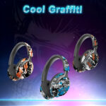 AKZ-38 Graffiti Style Wireless Bluetooth Headphones with 6D Stereo Sound & Built-in Mic - Image 14