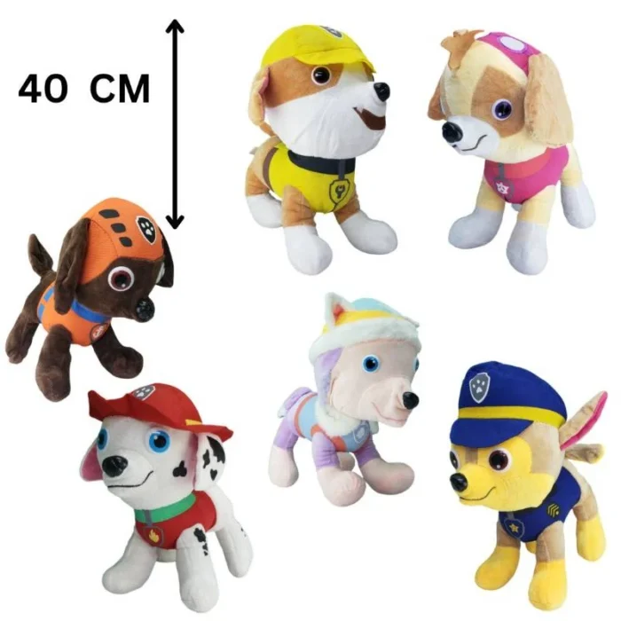 Paw patrol dog soft doll | Dog Stuffed Animal Cartoon Characters Soft Plush Toy - 40cm (Random Doll) - Image 1
