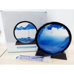 Dynamic 3D Sandscape Glass Art Fascinating Flowing Sand Frame for Elegant Home Decor - Image 8