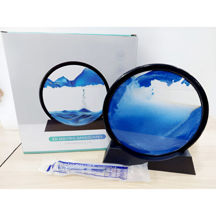 Dynamic 3D Sandscape Glass Art Fascinating Flowing Sand Frame for Elegant Home Decor - Image 8