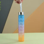 3pcs Motivational Hydration Trio Leak Proof Gradient Frosted Sports Water Bottle - Image 14