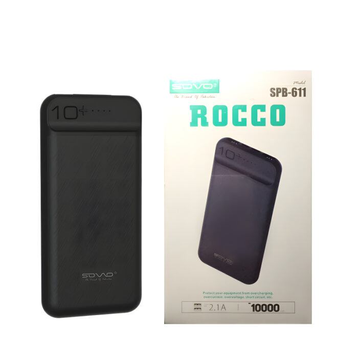 SOVO SPB-611 ROCCO 10000mAh Ultra-Thin Polymer Portable Charger Power Bank - Image 4