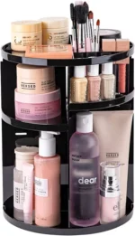 360 Degree Rotating Cosmetic Organizer (black ) - Image 5