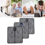 pack Of 2 Ems Butterfly Portable Neck Massager Rechargeable, And  Ms Foot Massager Pad Improve Blood Circulation - Image 3