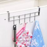 5 Hooks Over The Door Hanger / Metal Closet Organizer Door Hangers For Cloths / Multipurpose Hanging Storage Rack For Kitchen, Washroom, Bedroom - Image 5