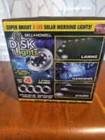 Disk Lights 8 LED Version Solar Powered Auto on off Outdoor Lighting - Image 7