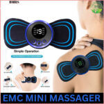 pack Of 2 Ems Butterfly Portable Neck Massager Rechargeable, And  Ms Foot Massager Pad Improve Blood Circulation - Image 7