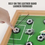 Wooden Sling Puck Game | Football Board Game | Wooden Hockey Soccer Table Game for kids & adults - Image 6