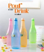 Pack Of 4 Plastic Jumbo Water Bottles SWater Drink Bottles - Image 4