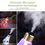 400ML Bulb Essential Oil Humidifier Ultrasonic Diffuser LED Night Light Air Freshener - Image 3