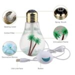 400ML Bulb Essential Oil Humidifier Ultrasonic Diffuser LED Night Light Air Freshener - Image 4