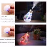 400ML Bulb Essential Oil Humidifier Ultrasonic Diffuser LED Night Light Air Freshener - Image 7