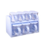 Premium Quality 2 Tier Set Of 7 Jars Spice Rack - Image 7