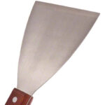 Multi-Purpose Wooden Handle Stainless-Steel Slant Edges Scraper - Image 8