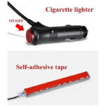 4 PCs Remote Control RGB LED Music Strip Lights For Car Interior - Image 10