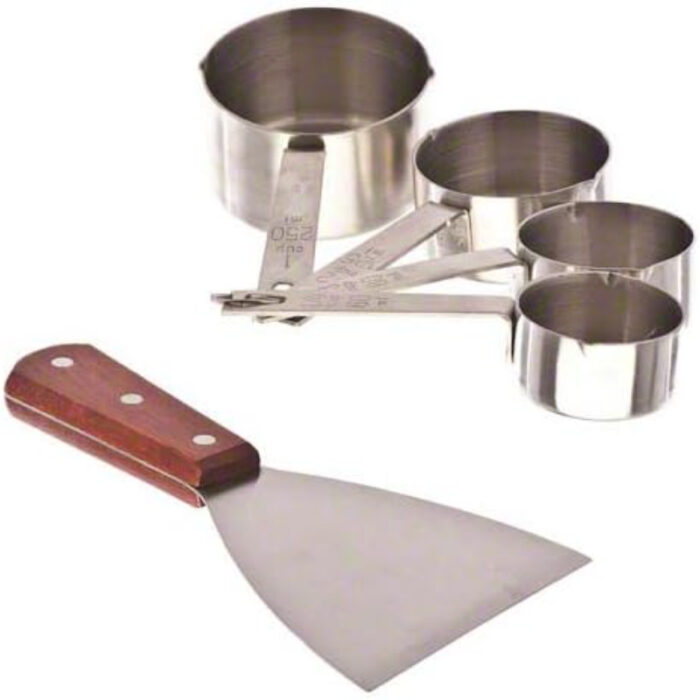 Multi-Purpose Wooden Handle Stainless-Steel Slant Edges Scraper - Image 4