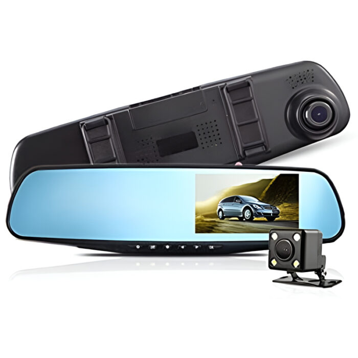 Full HD 1080P Dual Mirror Camera With 4.5" TFT LCD Crystal-Clear Recording Vehicle Blackbox DVR - Image 3