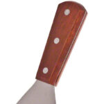 Multi-Purpose Wooden Handle Stainless-Steel Slant Edges Scraper - Image 3