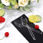 4 Packs Of 100PCS Transparent Plastic Spoons For Desserts And Appetizers - Image 4
