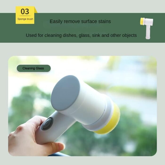 Magic Brush Wireless Battery Cleaning Brush Bathtub Tile Professional Cleaning Brush Rechargeable - Image 10