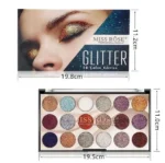Miss Rose 18 Colors Sequins Glitter Powder High Gloss Pearly Eye shadow Palette - Image 7