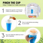 Slushy Cup | Slush Maker | Instant Ice Maker Cup for Hot Summers | Smoothies Cup Eco-friendly Double Layer | Instant Freeze Cup for Beverages and Cold Drinks 500ml (Random color) - Image 7