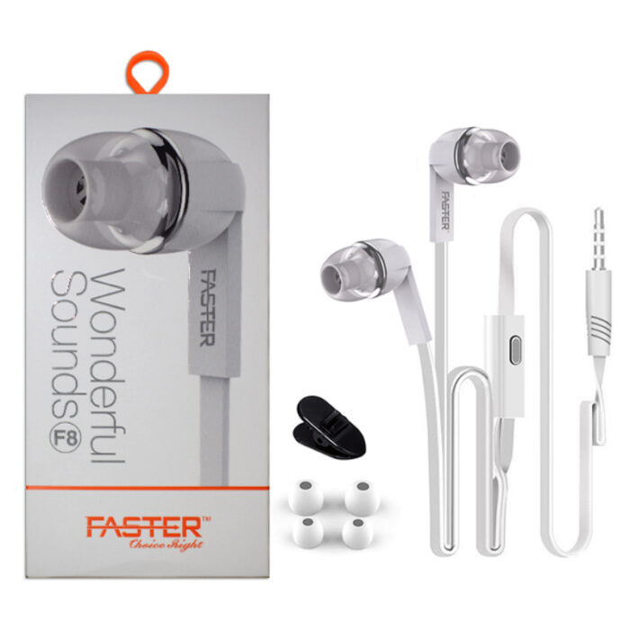 F8 Wonderful Sounds Universal Rich Bass And Supreme Sound Quality In-Ear Earphones - Image 1