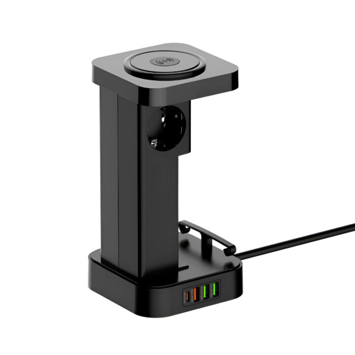 LDNIO SEW 4485 Multifunctional Smart Tower Power Strip with 2500W Surge Protection and Wireless Charging - Image 11