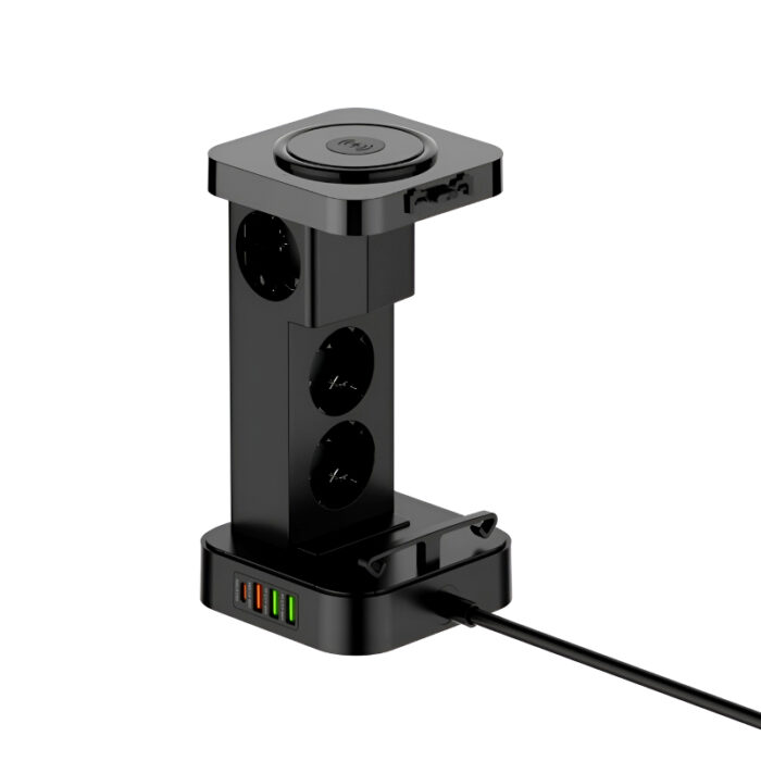 LDNIO SEW 4485 Multifunctional Smart Tower Power Strip with 2500W Surge Protection and Wireless Charging - Image 13