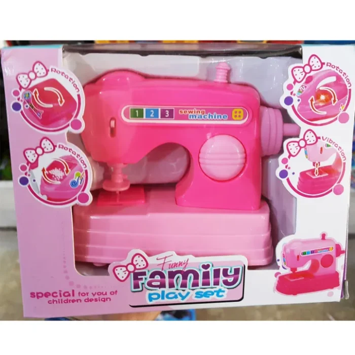 Mini Portable Sewing Machine-pink - Image 1