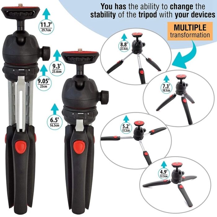 4795d35eb0e4383d8382f635beec0b3a.jpg NeePho NP-888 Extendable Mobile Phone Camera Tripod With Holder - Image 1