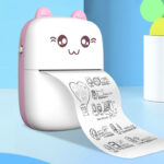 Mini Portable Pocket Size 57mm Wireless Bluetooth Cute Cat Shape Printer - Image 5