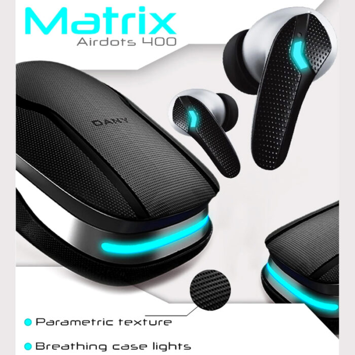 Dany Matrix Airdots 400 - True Wireless Earbuds with Quad Mic ENC, Gaming Mode & 40H Playtime - Image 5