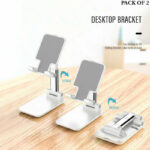 Pack Of 2 Portable Desktop Folding Lifting Bracket Mobile Phone Stand Desk Mounts For Phones - Image 4