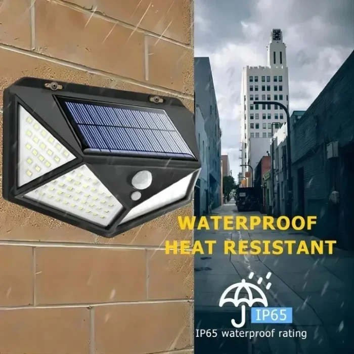 Solar Interaction Light | Solar charging Led Induction Motion sensor wall lamp for Outdoor Garden Courtyard BK-100 - Image 11