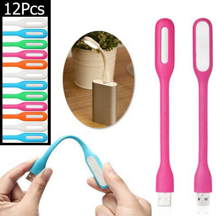 12Pcs Mini Portable USB LED Light Lamp For Power Bank Computer Notebook Laptop Reading - Image 5