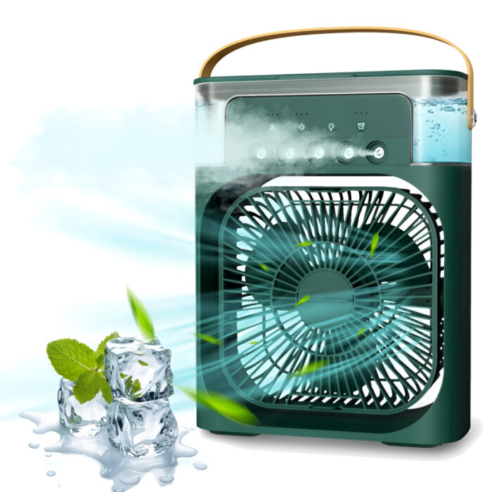 4-In-1 Multi-Functional Portable Air Humidifier Cooling USB Fan With 7-Color Night Light - Image 5