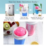Slushy Cup | Slush Maker | Instant Ice Maker Cup for Hot Summers | Smoothies Cup Eco-friendly Double Layer | Instant Freeze Cup for Beverages and Cold Drinks 500ml (Random color) - Image 9