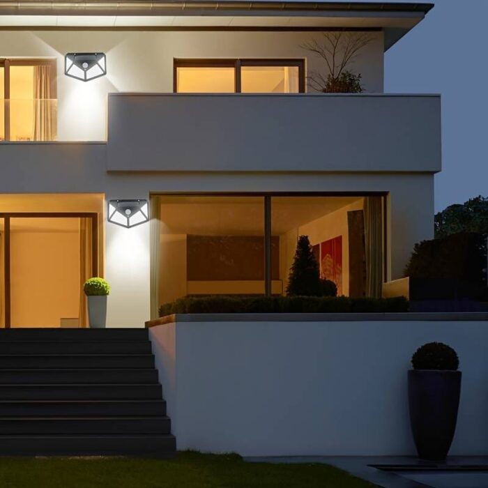 Solar Interaction Light | Solar charging Led Induction Motion sensor wall lamp for Outdoor Garden Courtyard BK-100 - Image 5