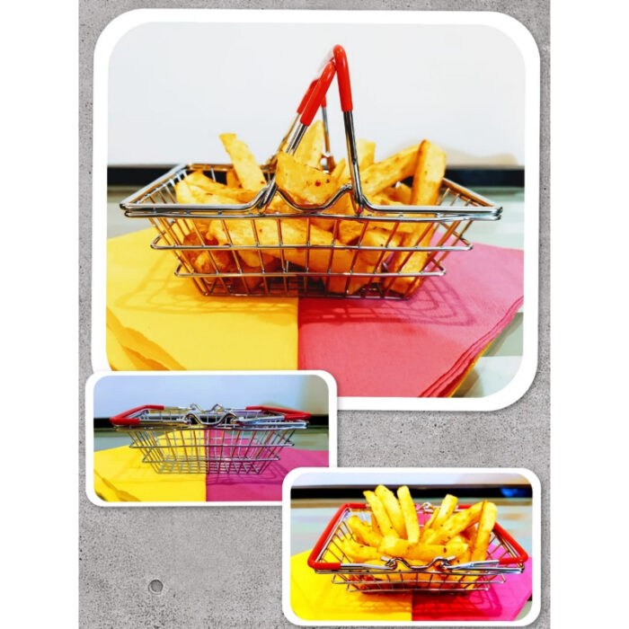 Mini Multi-Purpose Portable Stainless Steel Hand Carry Fry Basket - Image 3