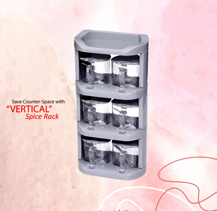 Pretty Neat 4 Tier New Vertical Style Spice Rack 6 PCs Set - Image 3