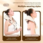 Electric Neck and Shoulder Massager Wireless Kneading Neck and Back Massage Pillow Neck Back Relaxing Massage Shawl (Random Color) - Image 5