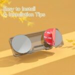 Transparent Black and White Lock Childproof Transparent Refrigerator Lock, Baby Safety French Fridge Door Lock, Freezer Lock, Invisible Cupboard Lock (Random Color) - Image 4