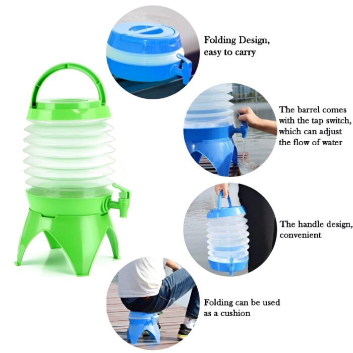 3.5-Liter Mini Portable Manual Foldable Multi-Purpose Beverage Dispenser - Image 7